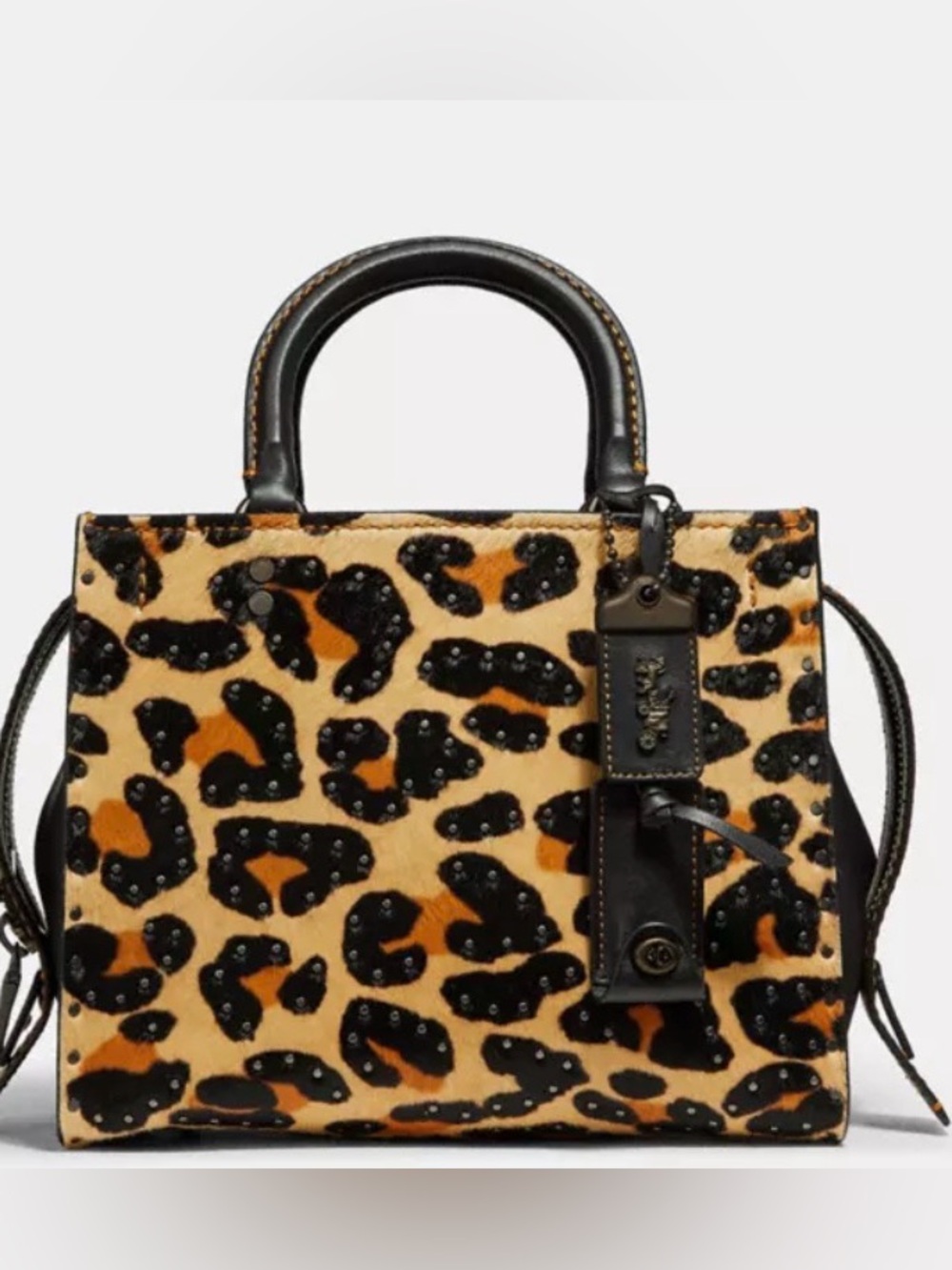 Coach Handbag: Rogue 25 with Embellished Leopard Print